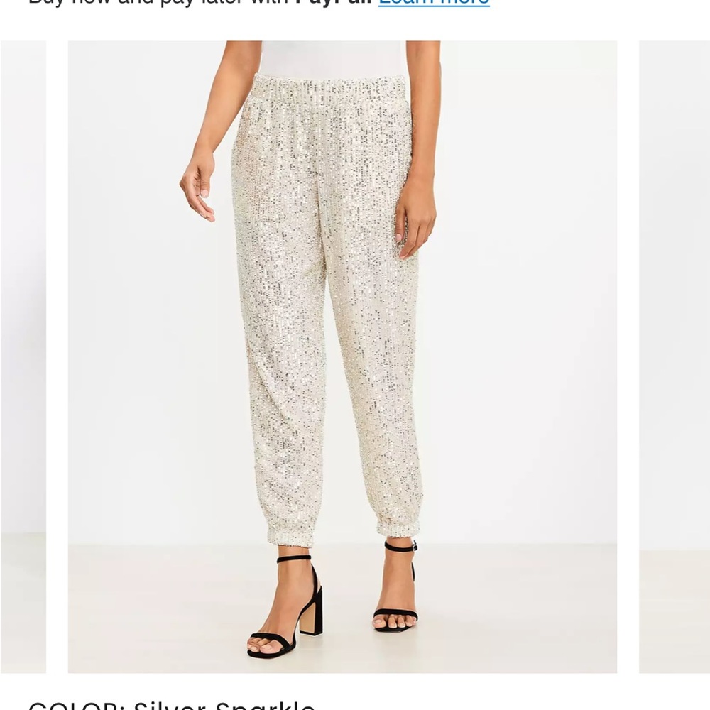 Loft Sequin Joggers